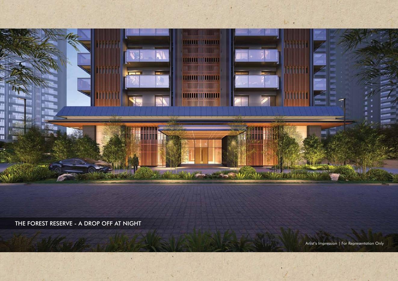 Artist's impression of the arrival drop-off