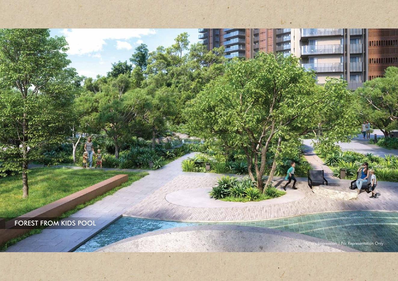 Artist's impression of the forest landscape
