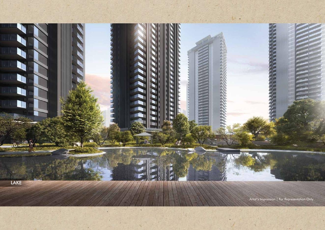 Artist's impression of the lake