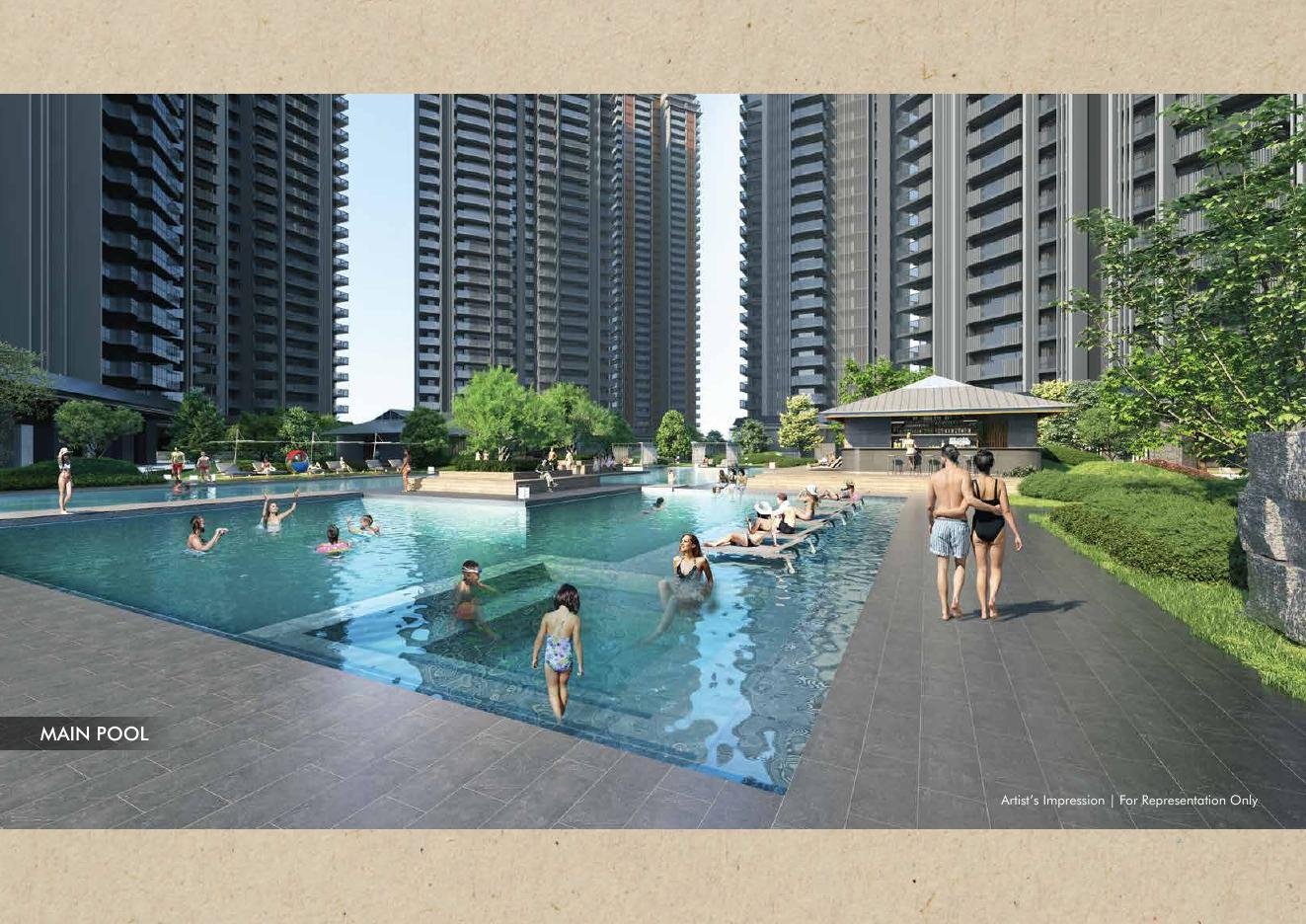 Artist's impression of the main pool