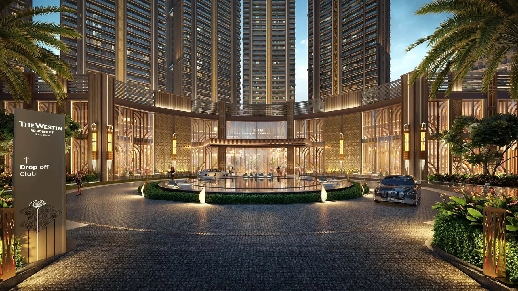 Club arrival architectural representation